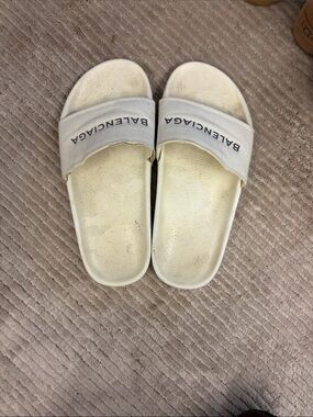 Balenciaga women’s slides.